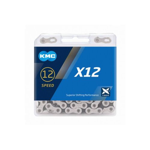 Kmc X12 Fietsketting 126 Schakels Zilver/zwart 5.2mm